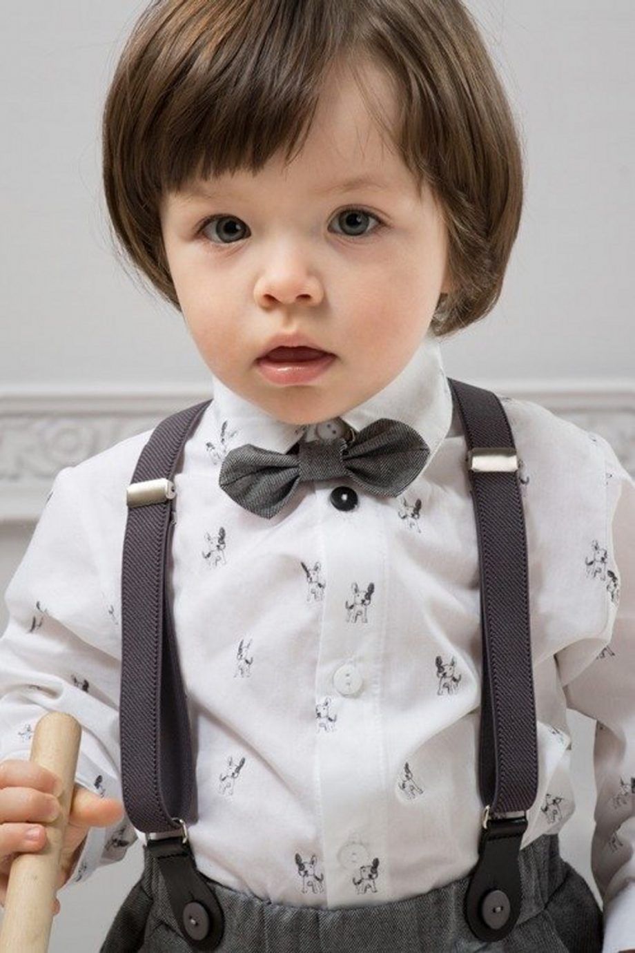 Pantalón con tirantes de niño colección Elegant - Imagen 5