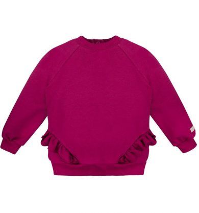 Sudadera de niña rosa oscuro