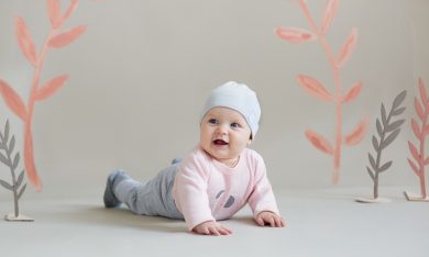 Body rosa con gorro para bebe niña 3 meses