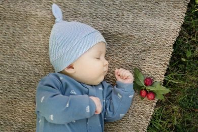 Pelele y gorro para navidad bebe niño