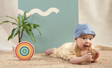 Gorra azul claro para bebe 3 meses